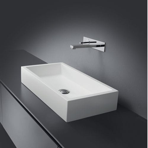 Vasque à poser - 03 - CASA BATH - en céramique / rectangulaire / contemporaine