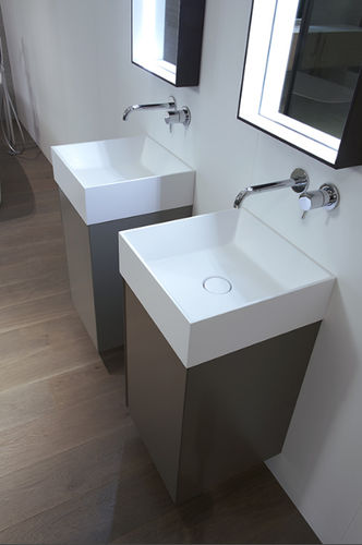 Meuble vasque suspendu - 015 - CASA BATH - en chêne / en noyer / contemporain