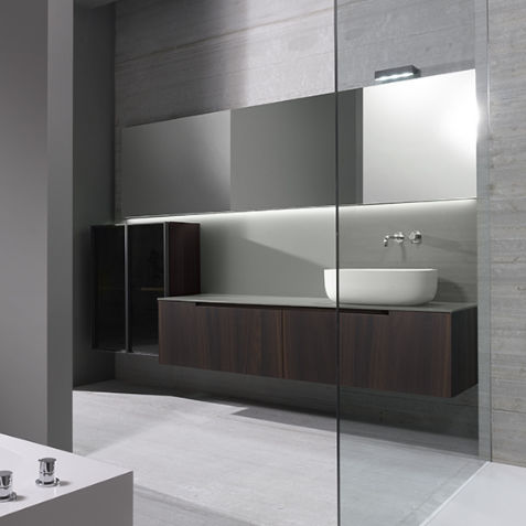 Meuble vasque suspendu - MODERN 005 - CASA BATH - en bois / contemporain / avec tiroirs