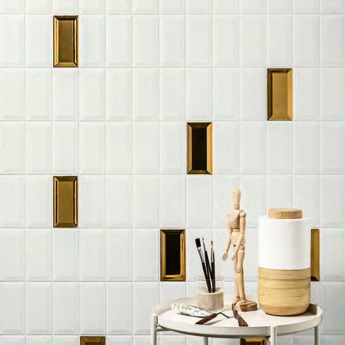 Carrelage en grès cérame - GOLD - CE.SI. - brillant / à relief / d'intérieur