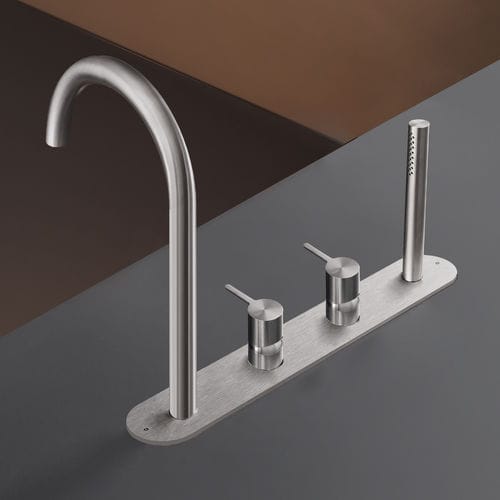 Mélangeur pour baignoire - INV56 - CEADESIGN - à poser / en acier inoxydable / de salle de bain
