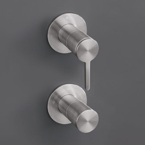 Mitigeur de douche - INV70 - CEADESIGN - mural / thermostatique / en acier inoxydable