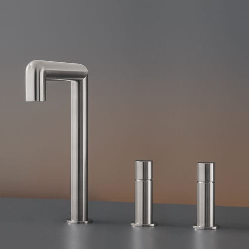 Mélangeur de vasque - CAR26 - CEADESIGN - à poser / en acier inoxydable / de salle de bain