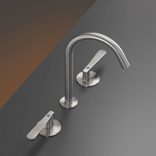 Mélangeur de vasque - LTZ11 - CEADESIGN - à poser / en acier inoxydable / de salle de bain