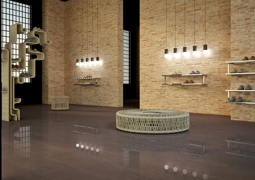 Carrelage en grès cérame - HI-STORY : LANDFUSION - CIPA GRES SPA - poli / d'intérieur / de sol