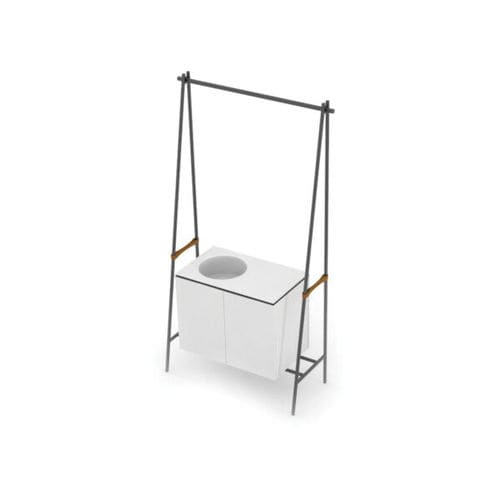 Meuble vasque double - ALTALENA - COLAVENE - à poser / en bois / en métal