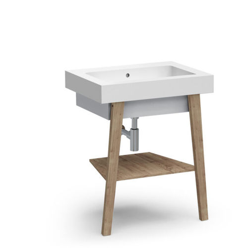 Console pour lavabo en bois - ALAQUA - COLAVENE - en céramique