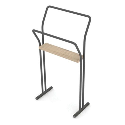 Porte-serviettes 2 barres - GONGOLO - COLAVENE - sur pied / en acier / en bois