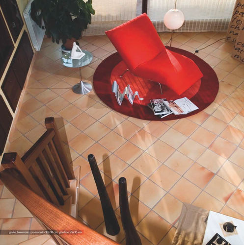 Carrelage en terracotta - GIALLO FIAMMATO - COTTO FURNO' - flammé / d'intérieur / de sol