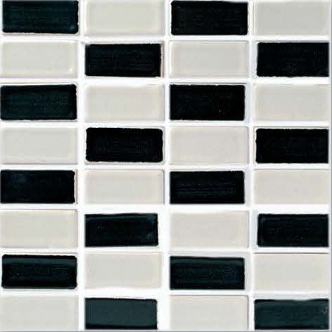 Mosaïque d'intérieur - QUADRA - PENNELLATO NERO - BIANCO VIETRI - DE MAIO FRANCESCO - murale / en céramique / carrée