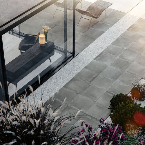 Carrelage en grès cérame - DOCKS - DOMINO - mat / d'extérieur / de salon
