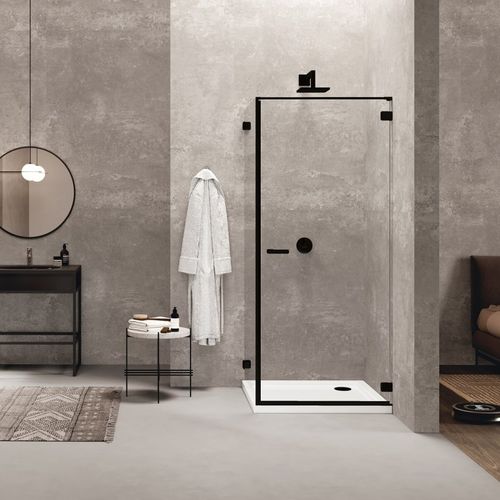 Paroi de douche battante - G0-TW1 L - DUKA - en verre trempé