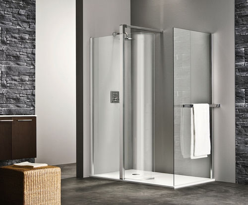 Paroi de douche battante - LIBERO 5000: WZ L , PWZ L - DUKA - d'angle