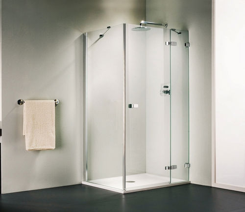 Douche en verre - VETRA 3000: VTW4 L , VGW2 - DUKA - avec porte battante / rectangulaire
