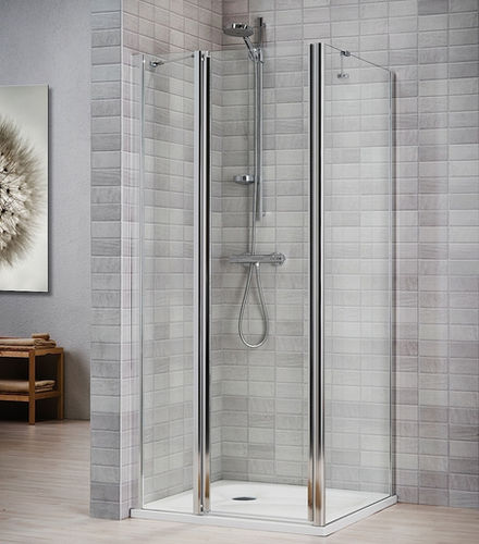 Paroi de douche battante - VELA 2000: V6TWL , V6S - DUKA - d'angle