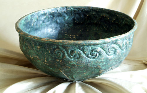 Vasque à poser - MAESTRI RAMAI E DELLE FUSIONI DEI METALLI - ECO CERAMICA - en cuivre / en bronze / ronde