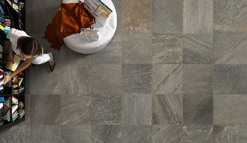 Carrelage en grès cérame - QUARTZ.DESIGN - EDIMAX - émaillé / d'intérieur / de sol