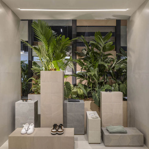 Carrelage en grès cérame - KHALI OFF WHITE   - ELIANE CERAMIC TILES - texturé / satiné / d'intérieur