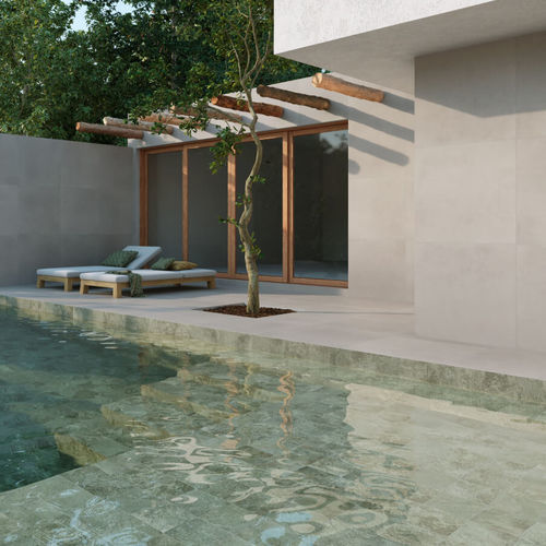 Carrelage en grès cérame - QUARTZO  - ELIANE CERAMIC TILES - poli / d'intérieur / pour plage de piscine