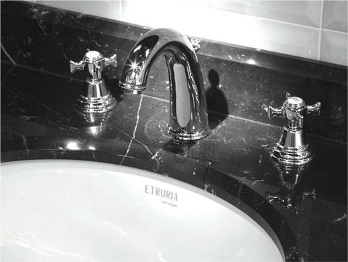 Robinet pour lavabo - TURAN  - ETRURIA - à poser / en laiton / de salle de bain
