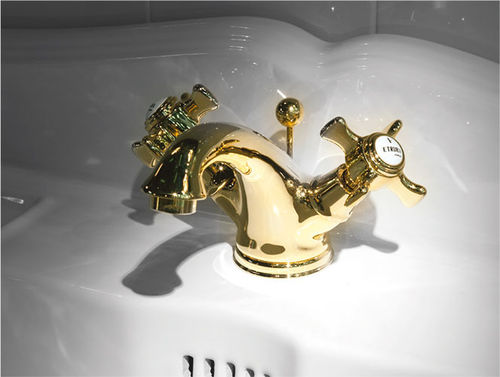 Robinet de vasque - TURAN  - ETRURIA - à poser / en laiton / de salle de bain