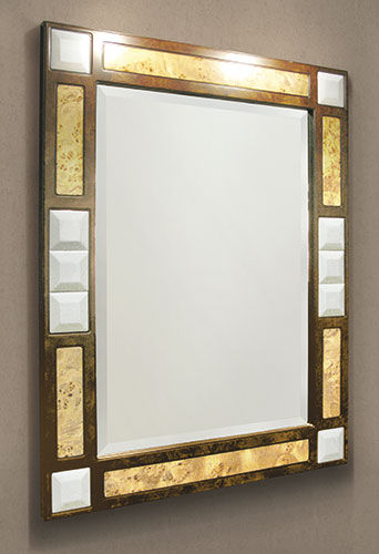Miroir de salle de bain mural - TUSCANIA - ETRURIA - classique / rectangulaire / en bois