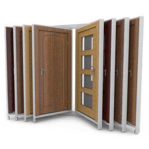 Présentoir pour porte - ADAPT : RHIN PUERTAS 8 - EXPOJAMAR - en bois / à panneau / pour commerce