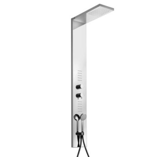 Colonne de douche en inox - COL2 - GEDA - murale / contemporaine / avec douche à main