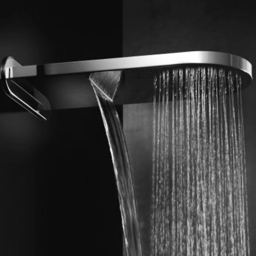 Pommeau de douche mural - SOF8 - GEDA - pluie / cascade