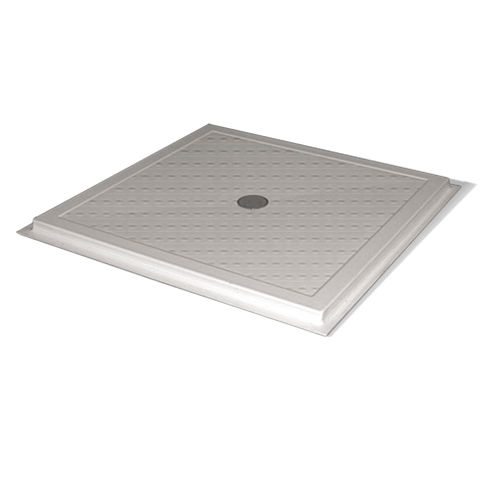 Receveur de douche carré - ABS FLOOR LEVEL SHOWER BASE - GOMAN - à poser / en fibre de verre / antidérapant