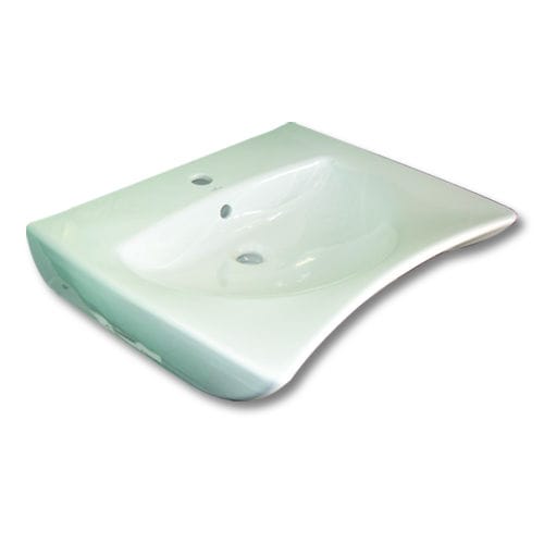 Lavabo à poser - D0280/01 - GOMAN - en céramique / pour personnes à mobilité réduite / simple