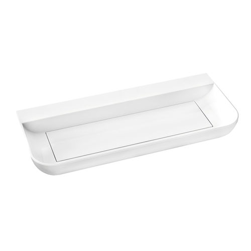 Vasque à poser - CHA00-NO - GRAFF - en Solid Surface / rectangulaire / 1 trou