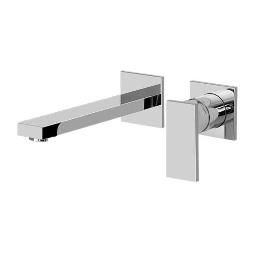 Mitigeur de vasque - E-3736-LM31W-T - GRAFF - mural / en métal chromé / 2 trous