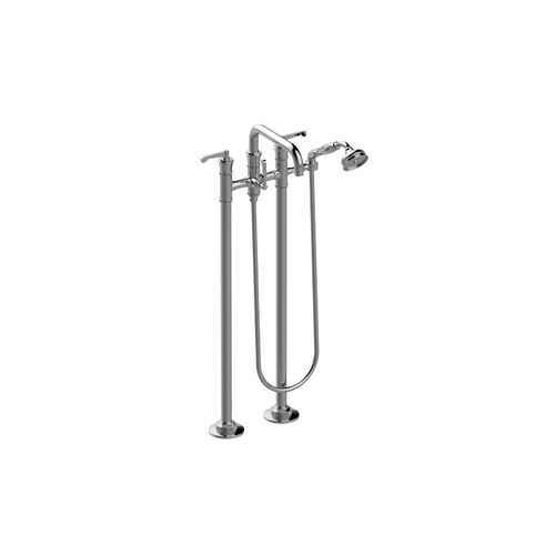 Mitigeur de baignoire - E-11657-LM60B - GRAFF - au sol / en métal chromé / 2 trous