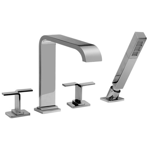 Mélangeur pour baignoire - E-2356-C9 - GRAFF - à poser / en métal chromé / en nickel