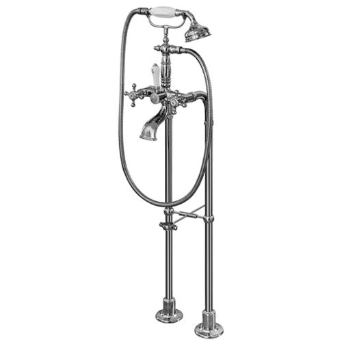Mélangeur pour baignoire - E-3895-C2 - GRAFF - au sol / en métal chromé / en nickel