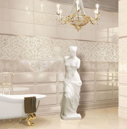 Carrelage en grès cérame - ITALIAN STYLE - ISLA - à relief / 3D / de salle de bain