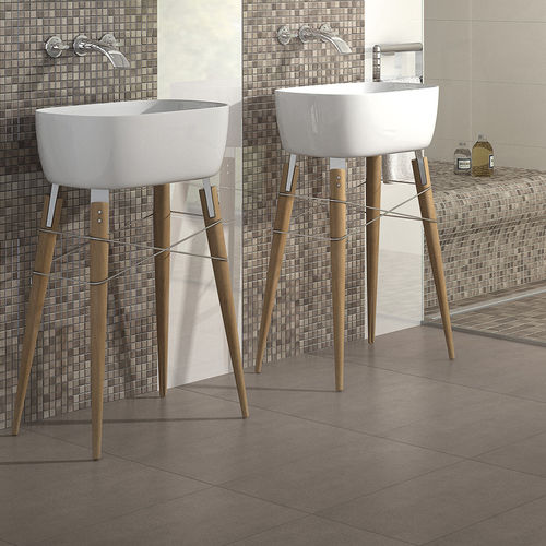 Carrelage en grès cérame - ESSENTIALS : TAUPE - JASBA MOSAIK - poli / de salle de bain / mural