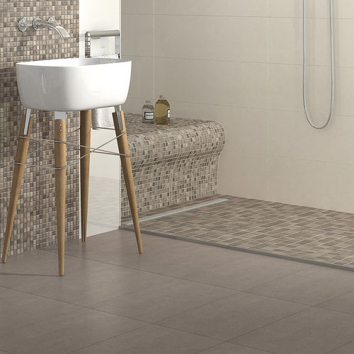 Carrelage en grès cérame - ESSENTIALS : DESERT SAND - JASBA MOSAIK - poli / de salle de bain / mural