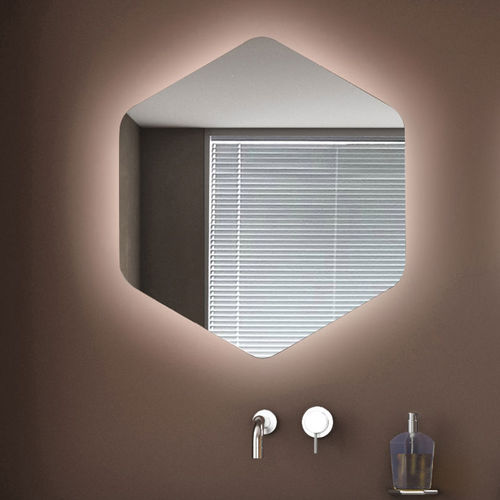 Miroir de salle de bain mural - ESAGONO AMBIENTE - KOH-I-NOOR - contemporain / aluminium / en cuivre