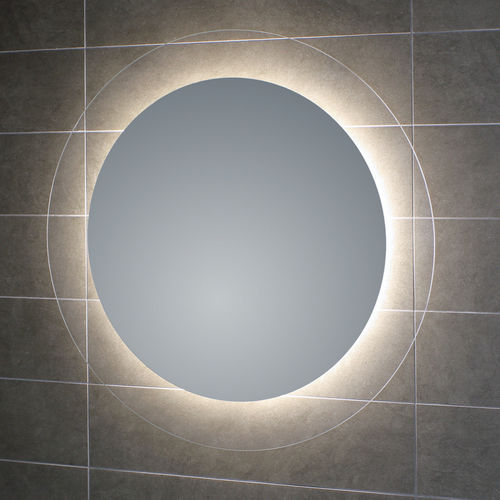 Miroir de salle de bain mural - GEOMETRIE 4 - KOH-I-NOOR - contemporain / rond / aluminium
