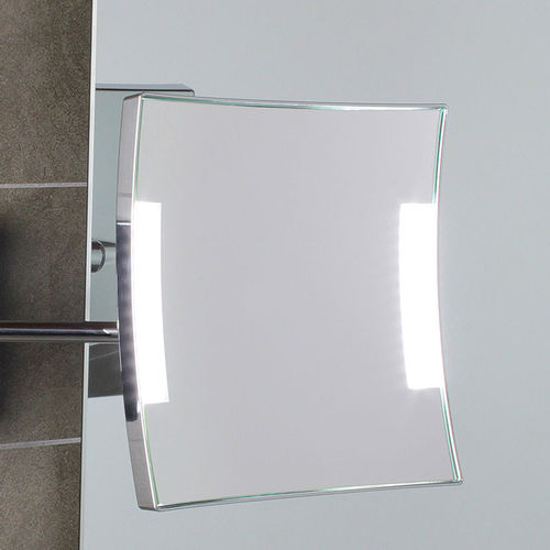 Miroir de salle de bain mural - QUADROLO - KOH-I-NOOR - contemporain / carré / en laiton