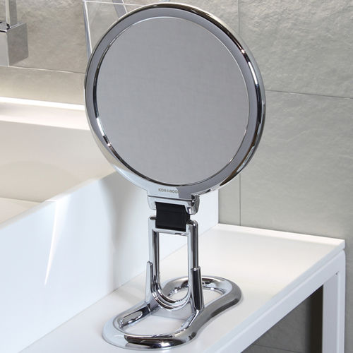 Miroir de salle de bain à poser - TOELETTA - KOH-I-NOOR - sur pied / contemporain / rond