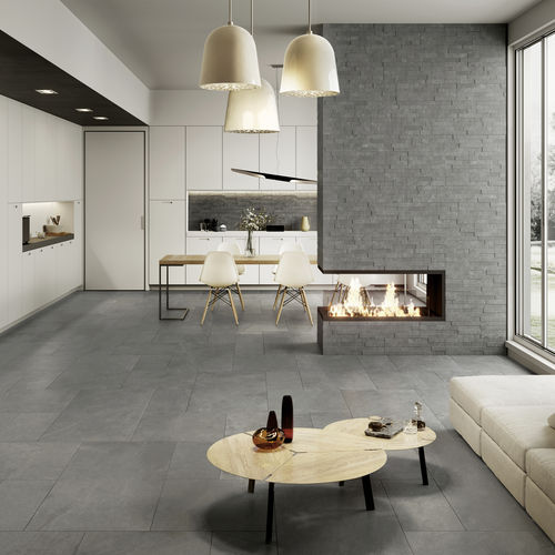 Carrelage en grès cérame - CENERE - LA FABBRICA AVA - finition naturelle / d'intérieur / de salon