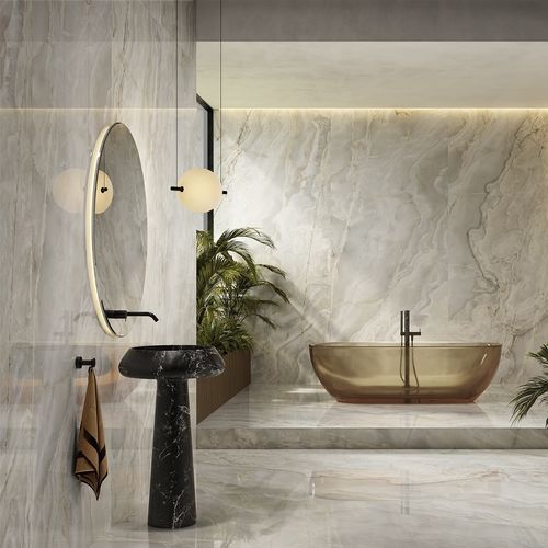 Carrelage en grès cérame - AVORIO - LA FABBRICA AVA - brillant / d'intérieur / de salle de bain