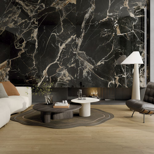 Carrelage en grès cérame - BLACK GOLD  - LA FABBRICA AVA - poli / d'intérieur / de salle de bain
