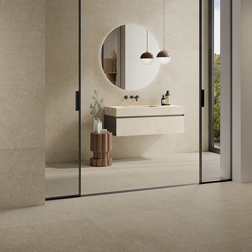 Carrelage en grès cérame - MOON CREAM - LA FABBRICA AVA - grès / finition pierre / d'intérieur