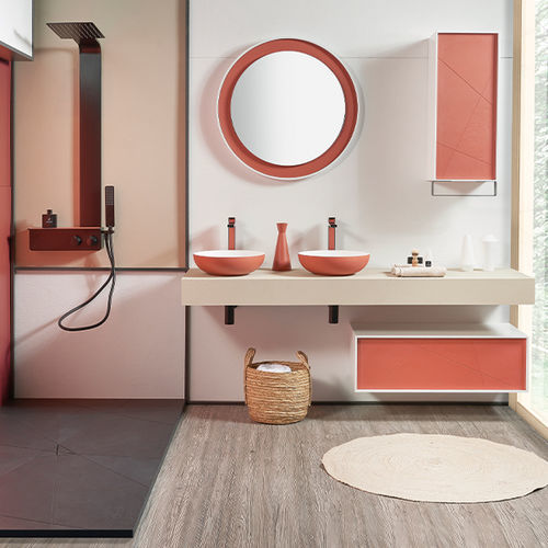 Meuble de salle de bain contemporain - SHOW  - ACQUABELLA - résidentiel / en bois / mural