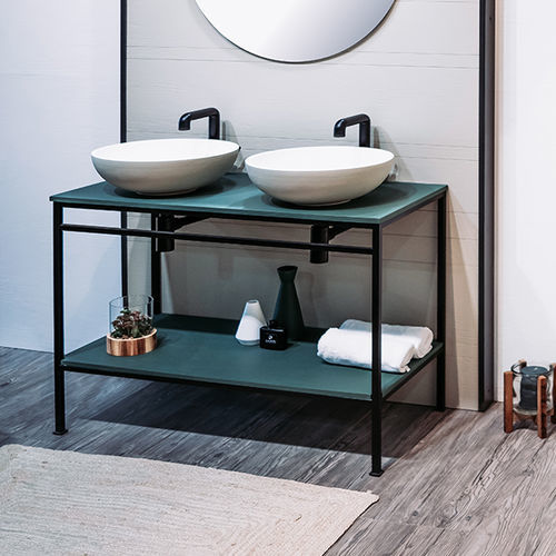 Console pour lavabo en métal - INTEGRA - ACQUABELLA