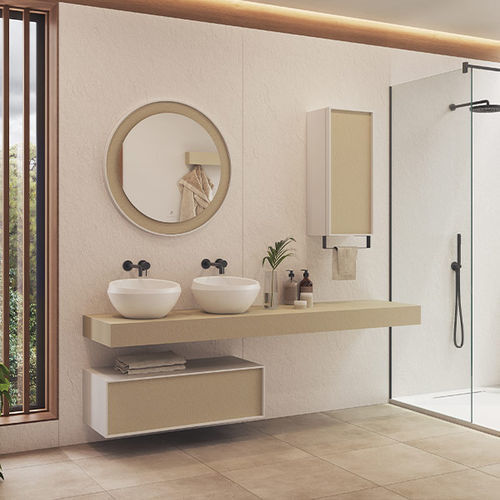 Vasque à poser - CHREA XL - ACQUABELLA - en résine / antibactérienne / ronde